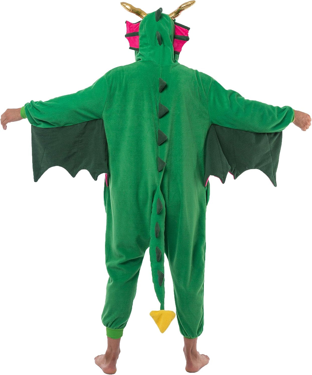 Unisex Adult Pajama Plush Onesie One Piece Dragon Animal Costume