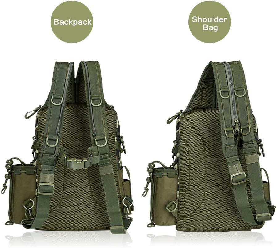 Fishing Backpack with Rod Holder Fishing Tackle Bag Fishing Gear Bag
