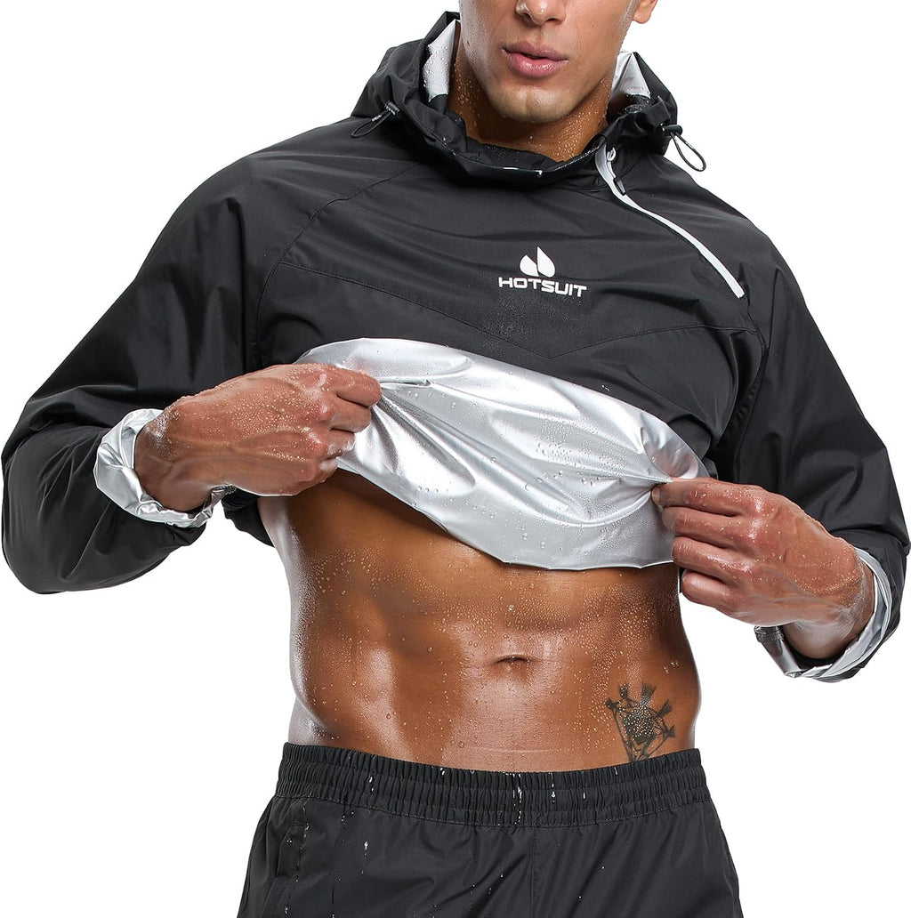 Sauna Suit Jacket Men Weight Loss Gym Exercise Sweat Suits Gym Workout