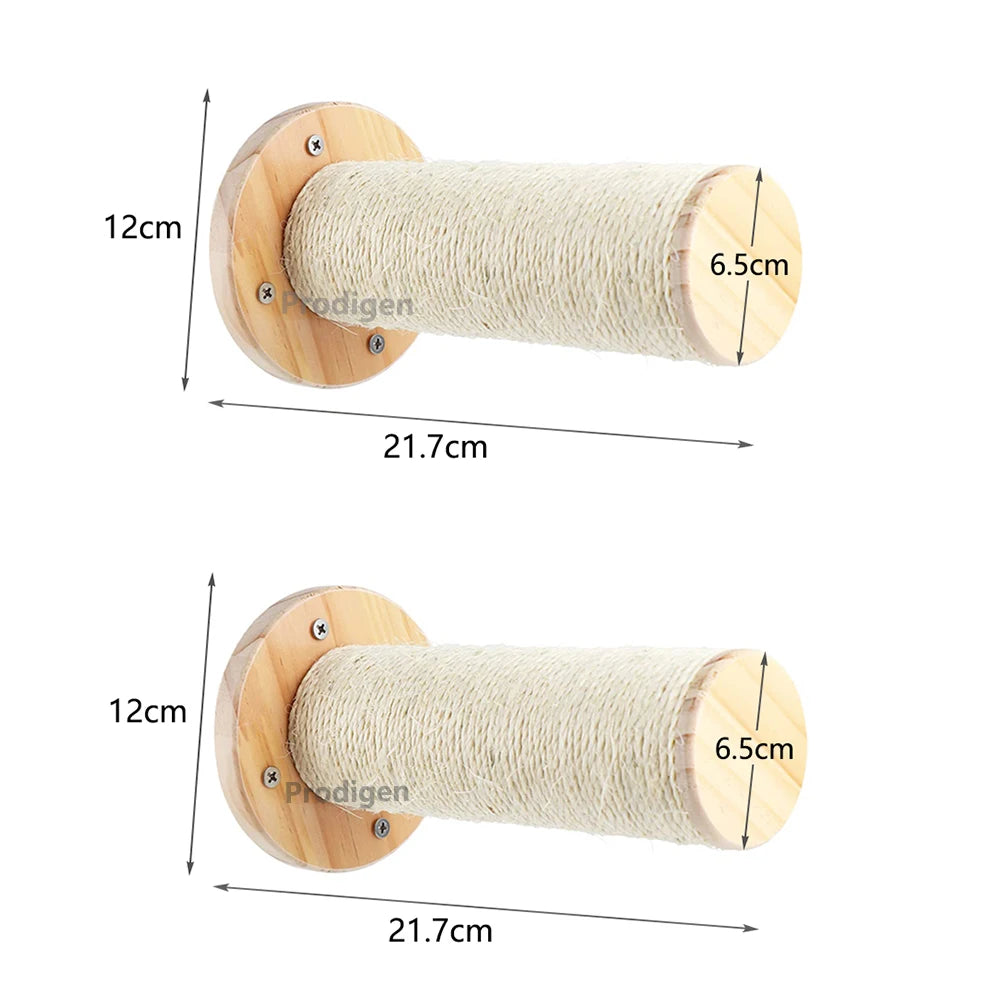 Cat Wall Climbing Shelf Steps Ladder Scratching Post Scratcher Bed Hiding House for Cats Tree Tower Pet Furniture Accessories